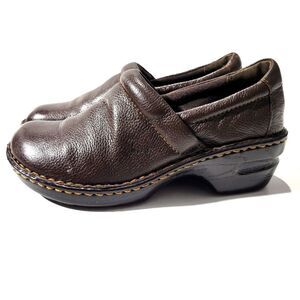 B.o.c Born Concept Women's Leather Brown Clogs SZ 7 M